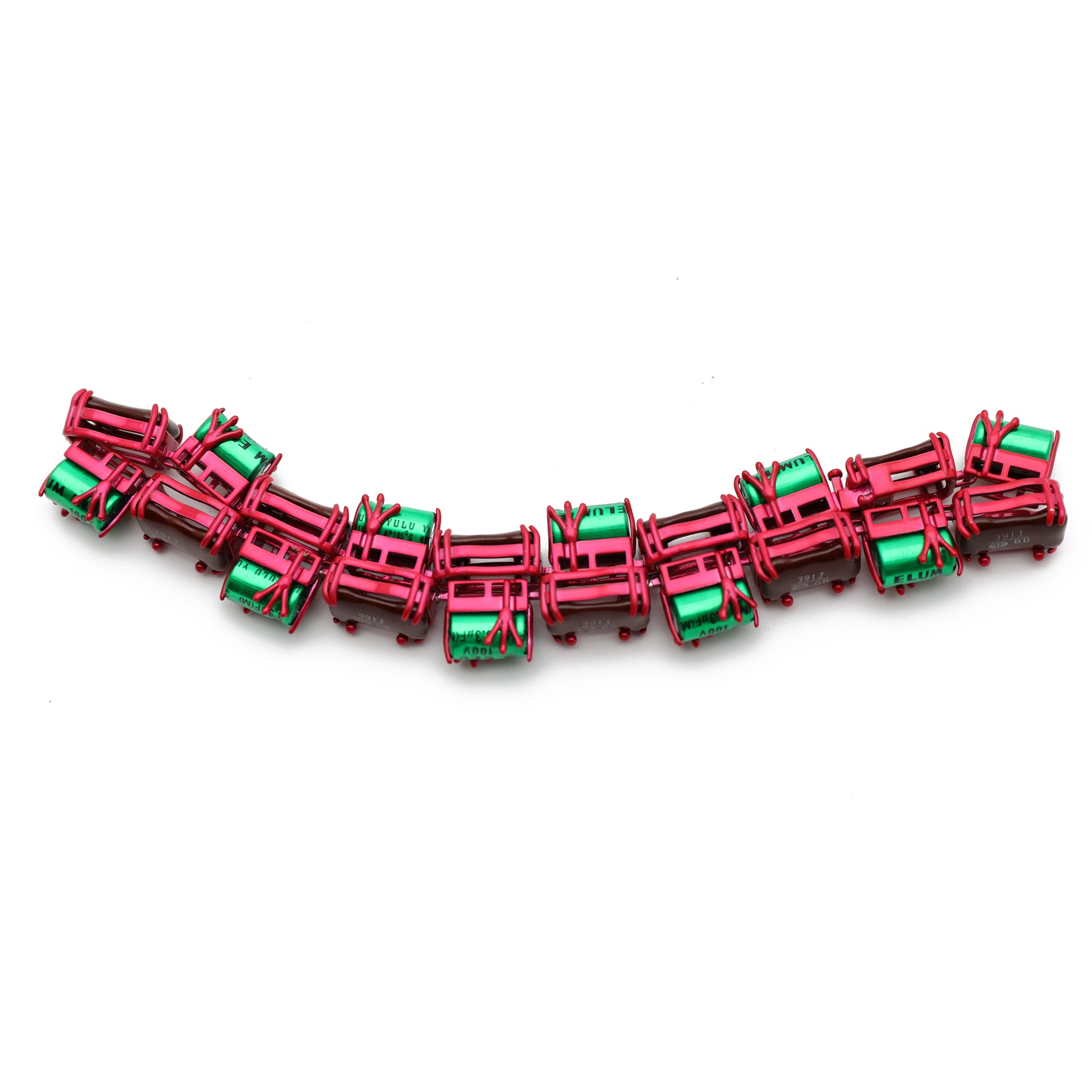 Recycled Silver & E-Waste Baccata Turquoise Choker